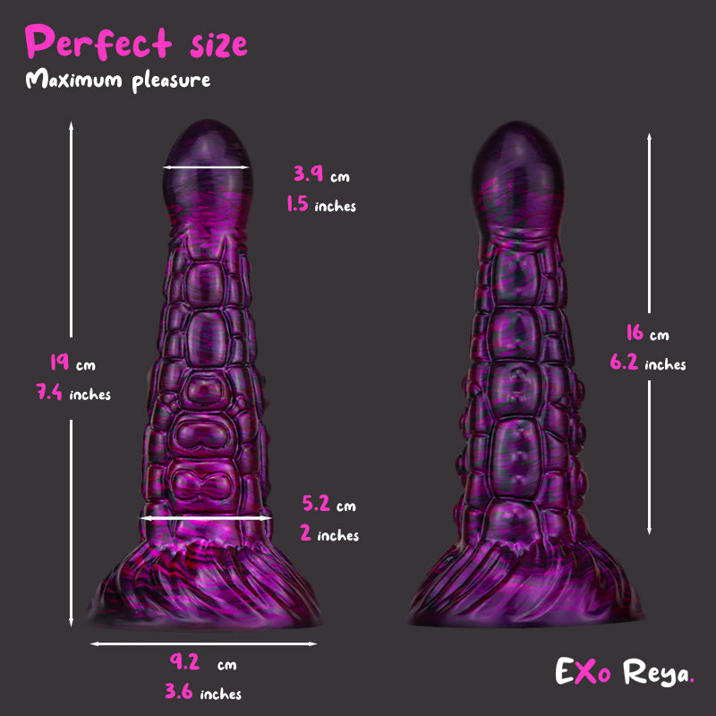 Purple Alien Sci-Fi Dildo 7.4"