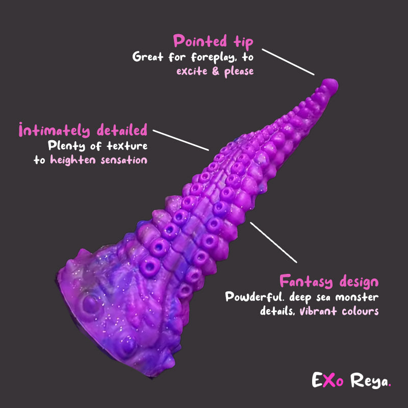 Purple Tentacle Dildo 10"