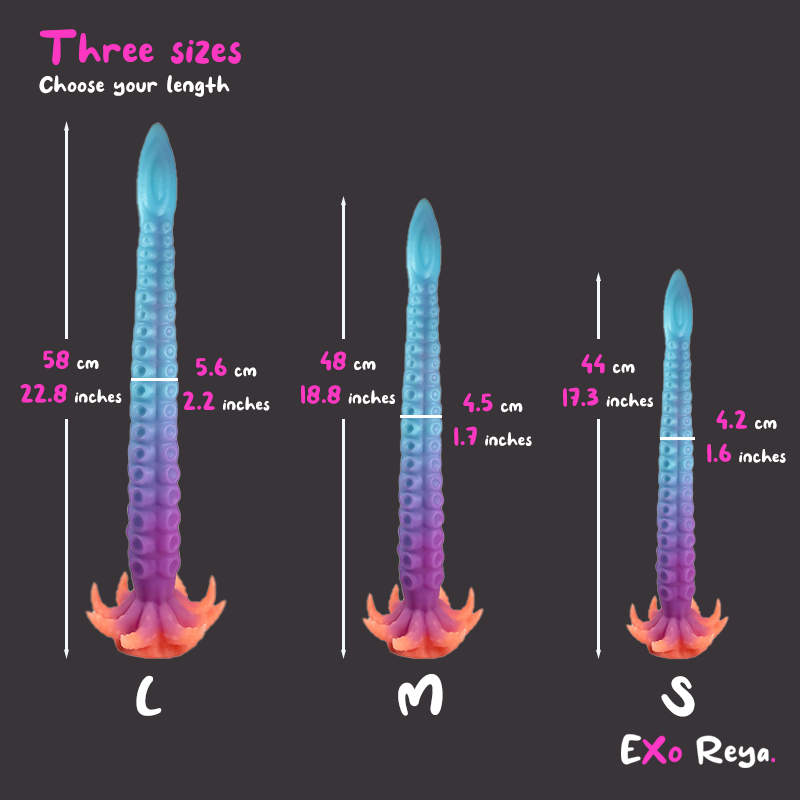 XL Tentacle Dildo, 3 Sizes