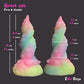 Rainbow Tentacle Dildo 7", Glow