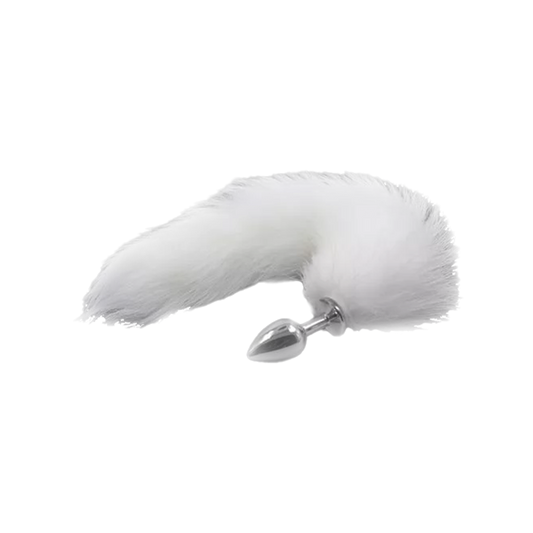 Fluffy Fox Tail Butt Plug, 18", 46cm